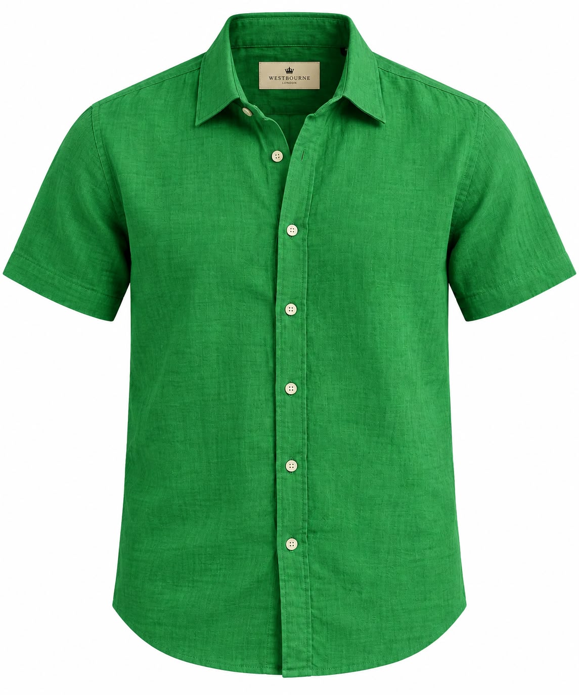 Men’s Premium Green Double coach Short Sleeve Shirt