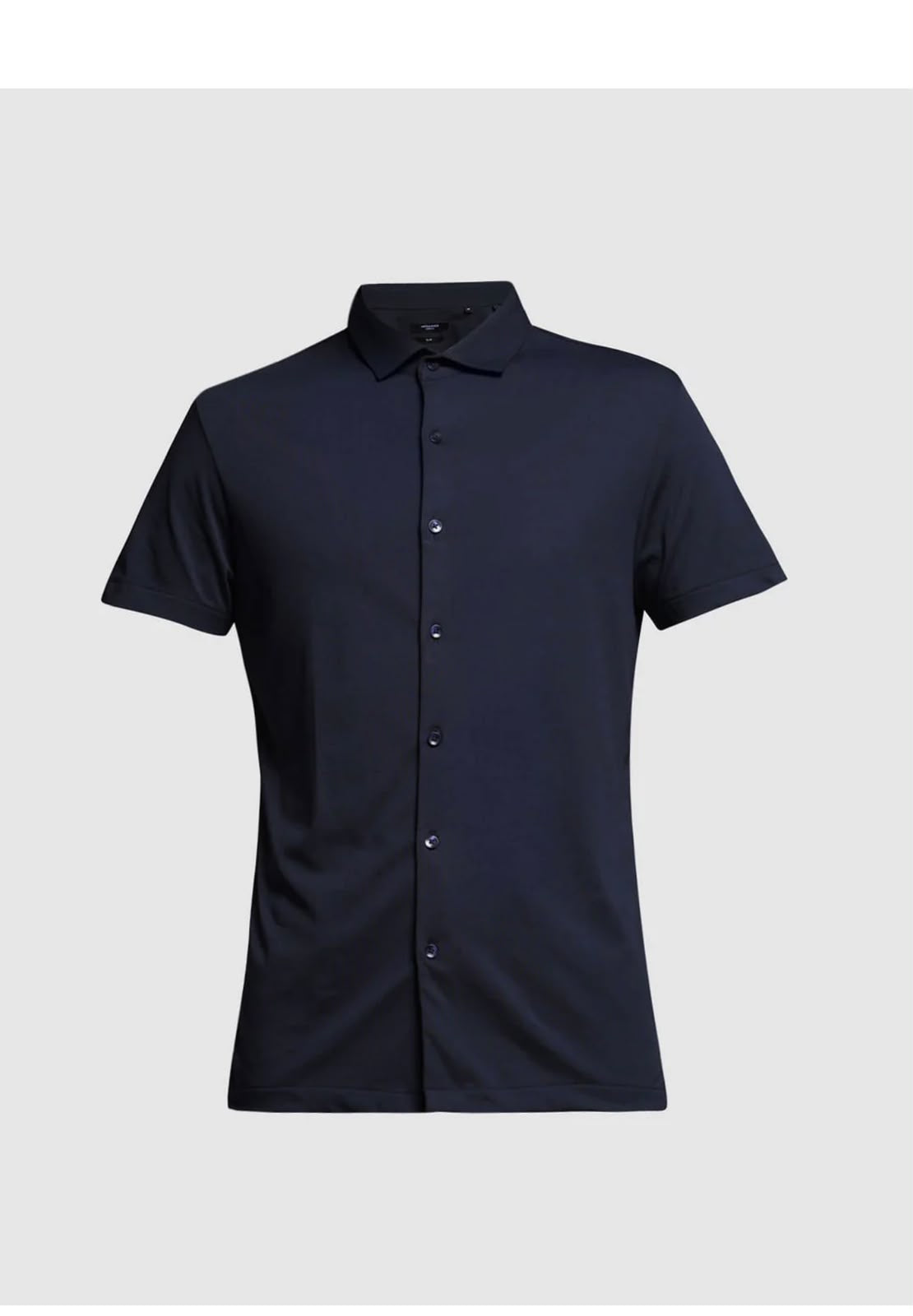 Men’s Premium Navy Blue Poplin Cotton Short Sleeve Shirt