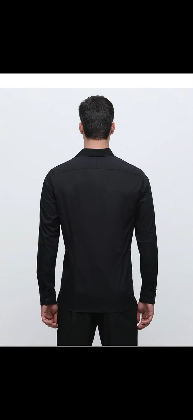 Men’s Premium Black Full Sleeve Poplin Plus Cotton Shirt