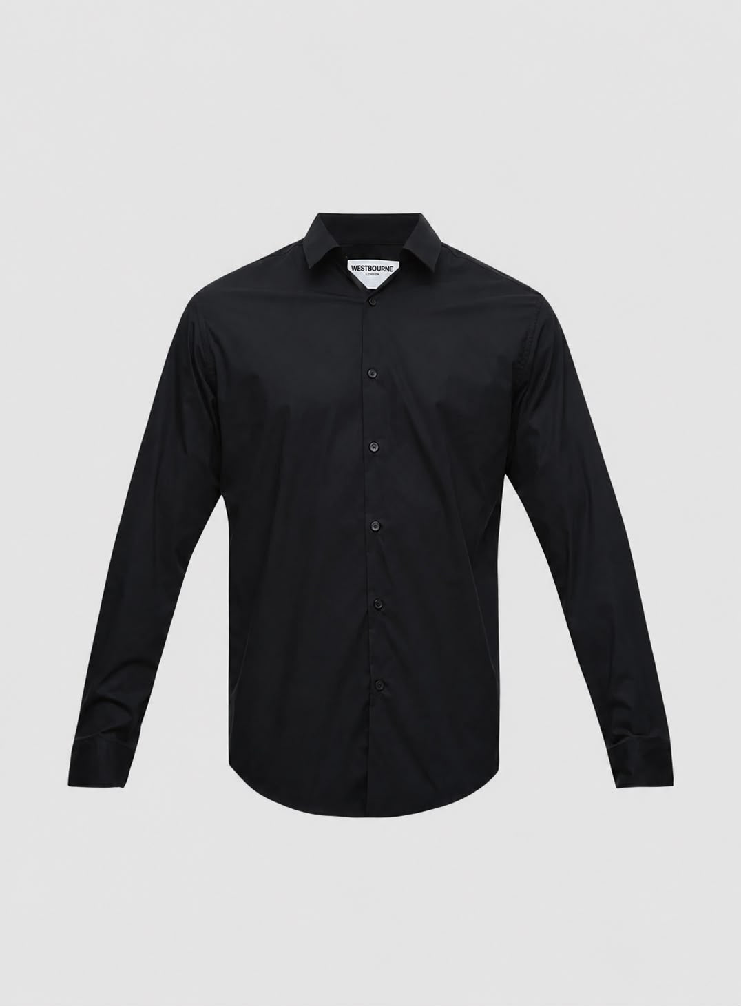 Men’s Premium Black Full Sleeve Poplin Plus Cotton Shirt