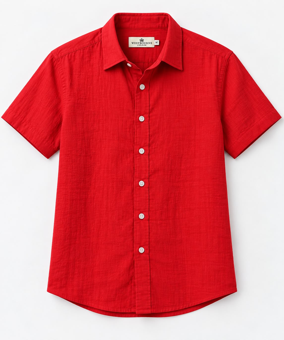 Men’s Premium Red Double coach Short Sleeve Shirt